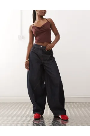 COLLUSION – Jeans in Rinse-Waschung mit extremem Ballonschnitt und niedrigem Bund