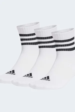 adidas – Sportswear – 3 Paar niedrig geschnittene, gepolsterte Socken in / Schwarz mit drei Streifen
