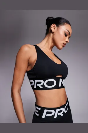 Nike Nike – Pro Training Indy Dri-FIT – Sport-BH in mit tiefem Ausschnitt und leichter Stützkraft