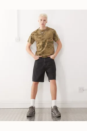 Weekday – Galaxy – Weite Jeans-Shorts in