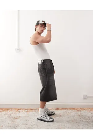 Cheap Monday – Dunno – Jorts in schwarzer Web-Waschung