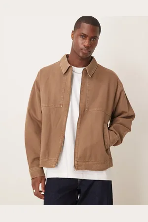 ASOS – Oversize-Harrington-Jacke in verwaschenem