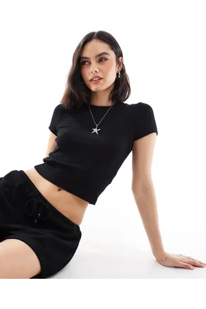 Cotton On Cotton On – Leichtes Cropped Strand-T-Shirt in