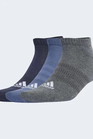 adidas – Cushioned – 3 Paar niedrig geschnittene Socken in Legend Ink / Preloved Ink / Dunkelgrau