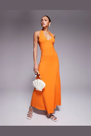 ASOS – Neckholder-Maxikleid in