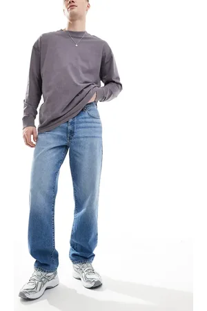 ASOS – Gerade Jeans in mittelblauer Waschung