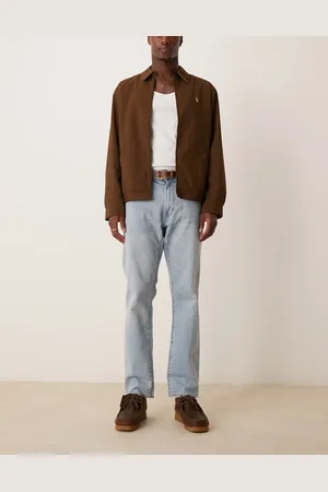 Abercrombie & Fitch – Gerade geschnittene Jeans in leicht abgenutzter, heller Vintage-Waschung