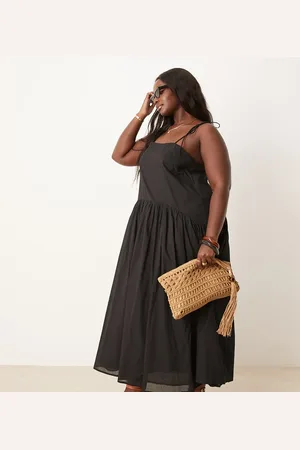 ASOS ASOS DESIGN Curve – Maxikleid in mit tief angesetzter Taille