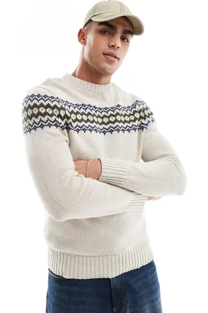 SCALPERS – Winter Zorn – Strickpullover in Cremeweiß