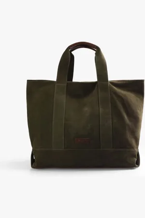 SCALPERS – Norman – Tasche aus Wildleder in Khaki