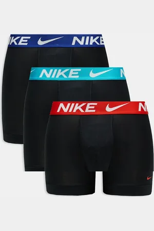 Nike – Dri-FIT Essential Microfibre – 3er-Pack eng geschnittene Boxershorts in mit farblich abgesetztem Bund