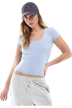 Cotton On Cotton On – Byron – Kurzärmliges Oberteil mit eckigem Ausschnitt in
