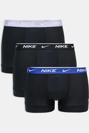 Nike – Everyday Cotton Stretch – 3er-Pack Unterhosen in mit Bund in Lila
