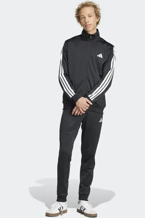 adidas – Sportswear – Basic-Trainingsanzug aus Trikot-Stoff in mit den drei Streifen