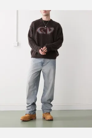 Weekday – Galaxy – Weite Jeans in hellblauer Waschung mit lockerem Schnitt