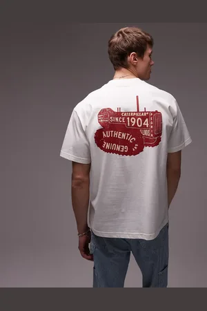 Caterpillar – WWR – T-Shirt in mit Rückenprint
