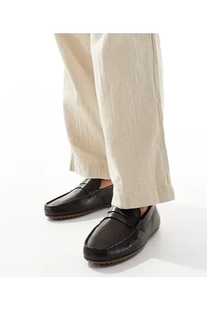 ASOS – Mokassin-Loafer aus Leder in