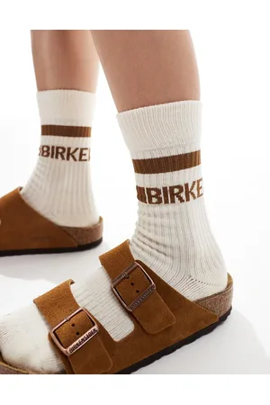 Birkenstock – Tennis – Unisex-Baumwollsocken in Beige