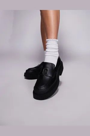 Armani Exchange – Loafer in mit dicker Sohle und Logo