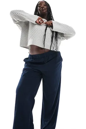 ONLY – Weit geschnittene Schlupfhose aus Cord in