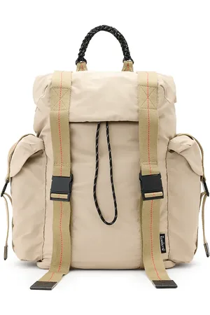 AllSaints – Mars – Rucksack in hellem Khaki mit Seildetail