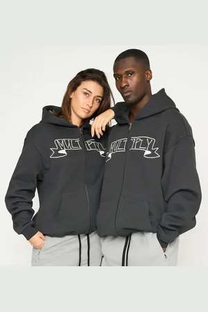 Multiply Apparel – Idol – Oversize-Kapuzenjacke in Black Soda