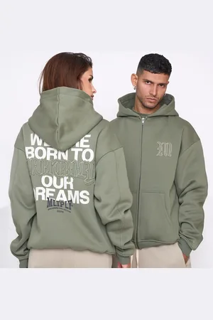 Multiply Apparel – Defense – Oversize-Kapuzenjacke in Kleeblattgrün