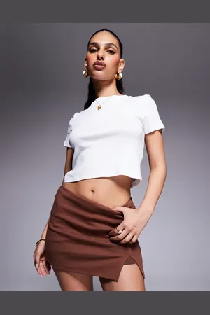 ASOS – Interlock-Skort in mit Schlitzdetail