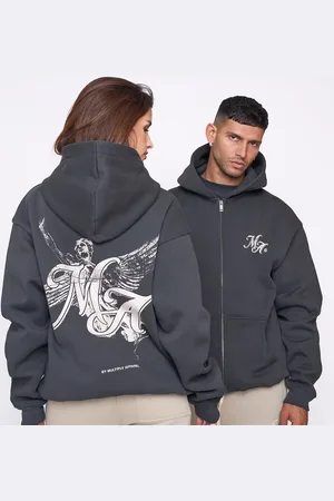 Multiply Apparel – Hero – Oversize-Kapuzenjacke in Black Soda