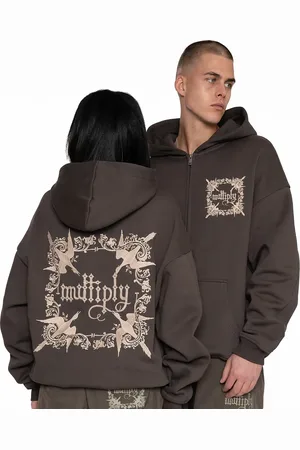 Multiply Apparel – Regalia – Oversize-Kapuzenjacke in türkischer Kaffee