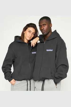 Multiply Apparel – Unity – Oversize-Kapuzenjacke in Black Soda