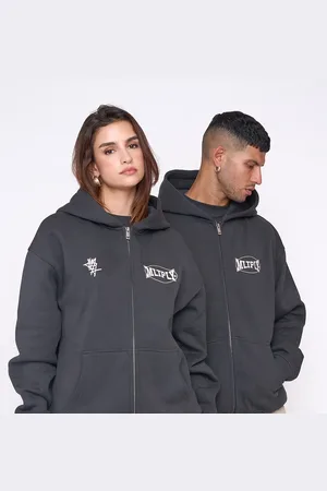 Multiply Apparel – Street – Oversize-Kapuzenjacke in Black Soda