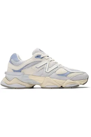 New Balance – 9060 – Unisex-Sneaker in Perlengrau mit Detail in Lila