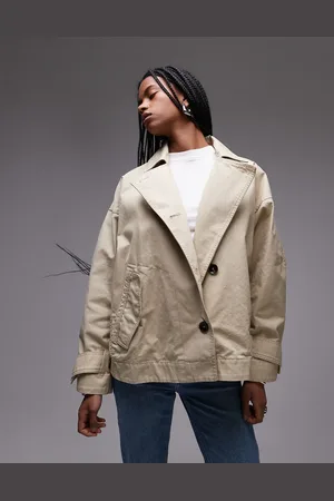 MANGO – Kastiger Oversize-Trenchcoat in Beige