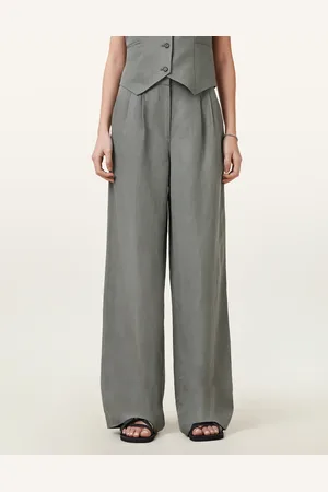 AllSaints – Averie – Hose in mit Leinenanteil