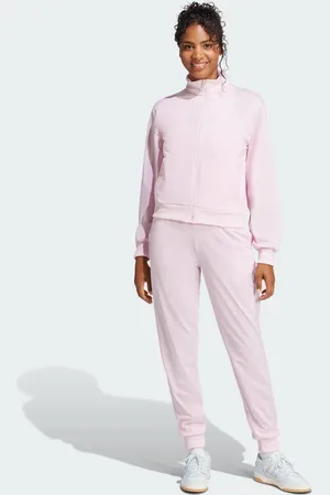 adidas – Essentials – Feel Cozy – Trainingsanzug in Clear Pink