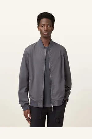 AllSaints – Bassett – Bomberjacke in Pfeilergrau
