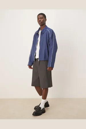 ASOS – Oversize-Trainerjacke in mit Nadelstreifen