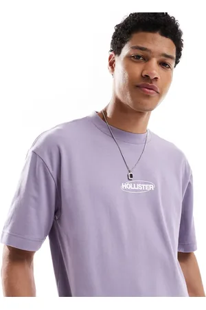 Hollister – Kastiges T-Shirt in mit kühlendem Effekt und kleinem Bubble-Logo
