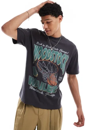 Hollister – Kastiges, kühlendes T-Shirt in mit Sportmotiv