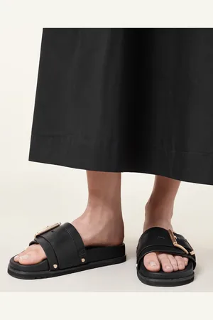 AllSaints – Ellie – Mit Nieten besetzte Leder-Slider in
