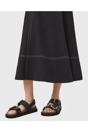 AllSaints – Isla – Ledersandalen in