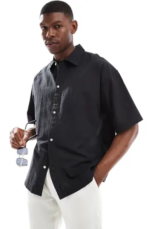 JACK & JONES – Oversize-Leinenhemd in
