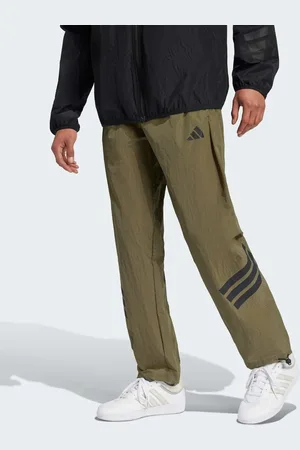 adidas – Future Icons – Gewebte Hose in Olive Strata mit den 3 Streifen