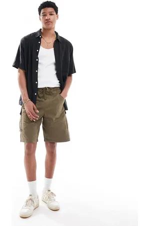 Pull&Bear – Cargo-Shorts in Khaki