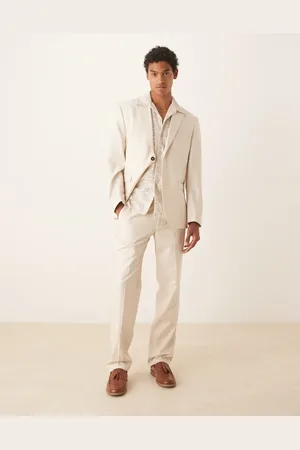 SELECTED – Ascot – Regular-Fit-Hose in Cremeweiß