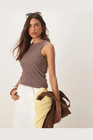 SELECTED Femme – Geripptes Trägertop in gestreift