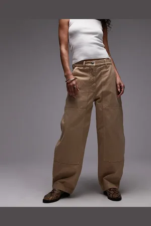 ARKET – Workwear-Hose in verwaschenem Beige mit Dreifachnaht