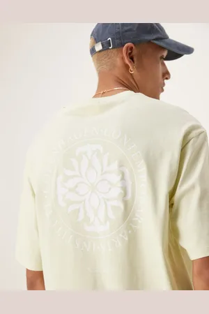 SELECTED – Oversize-T-Shirt in Hellgrün mit Kreis-Rückenprint