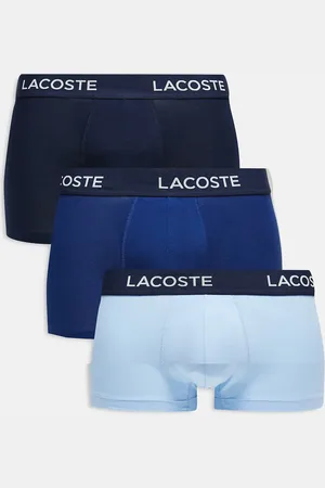 Lacoste – 3er-Pack Unterhosen in Blautönen